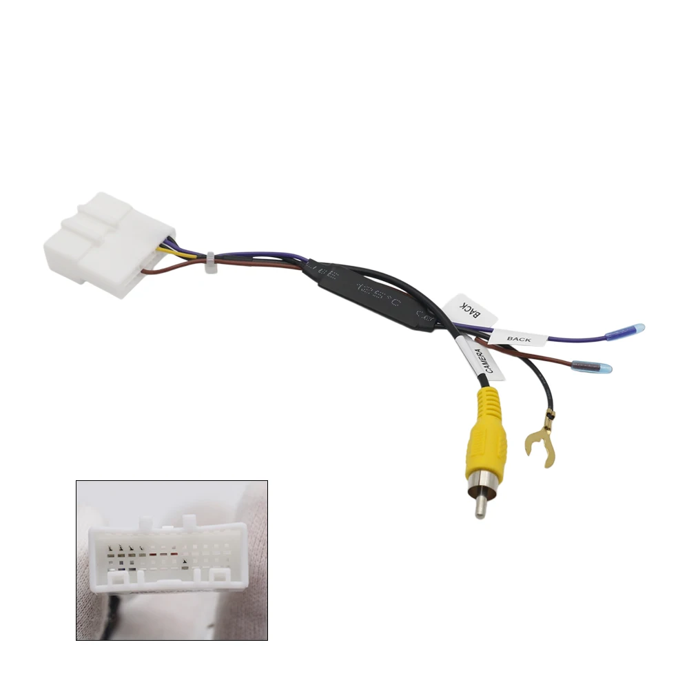 Car Reverse Camera Video Output Adapter Wiring Cable For Nissan High End Original Factory Rear View Camera