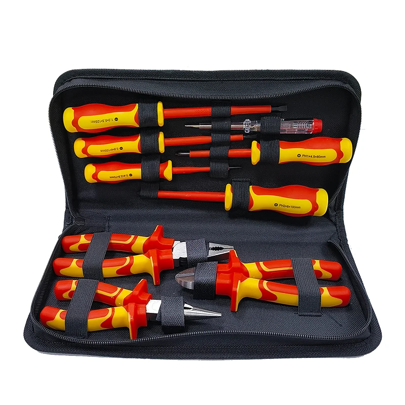 25PCS Iron Insulated Hand Tools Set Including VDE Screwdriver & Open End Wrench 3-Year Warranty OEM Customizable in Blow Case