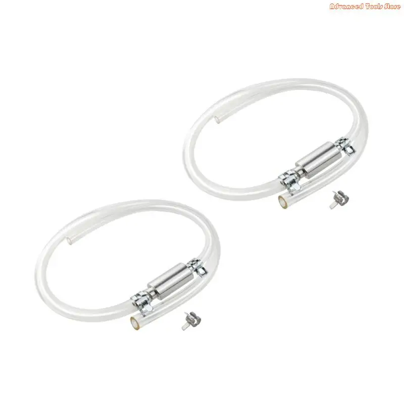 Aluminum Brake Fluid Bleeder Hose With AntiBackflow Valves for Motorcycle Clutch W91B