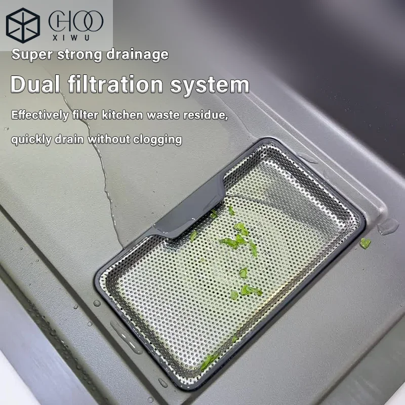 304 Stainless Steel Kitchen Waterfall Sink Digital Display Large Single Sink Dish Basin Sink With Multifunction Touch Waterfall