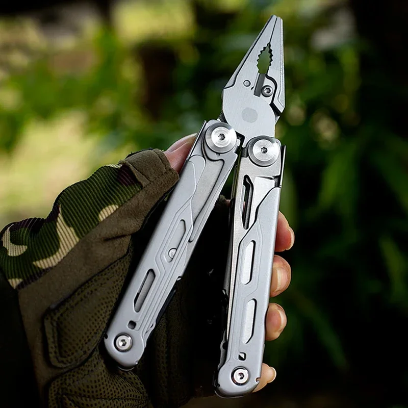 Bhbt 17 In 1 Multitool Tang Vouwen Multifunctionele Combinatie Tool Draagbare Schaar Zaagblad Edc Outdoor Multitools