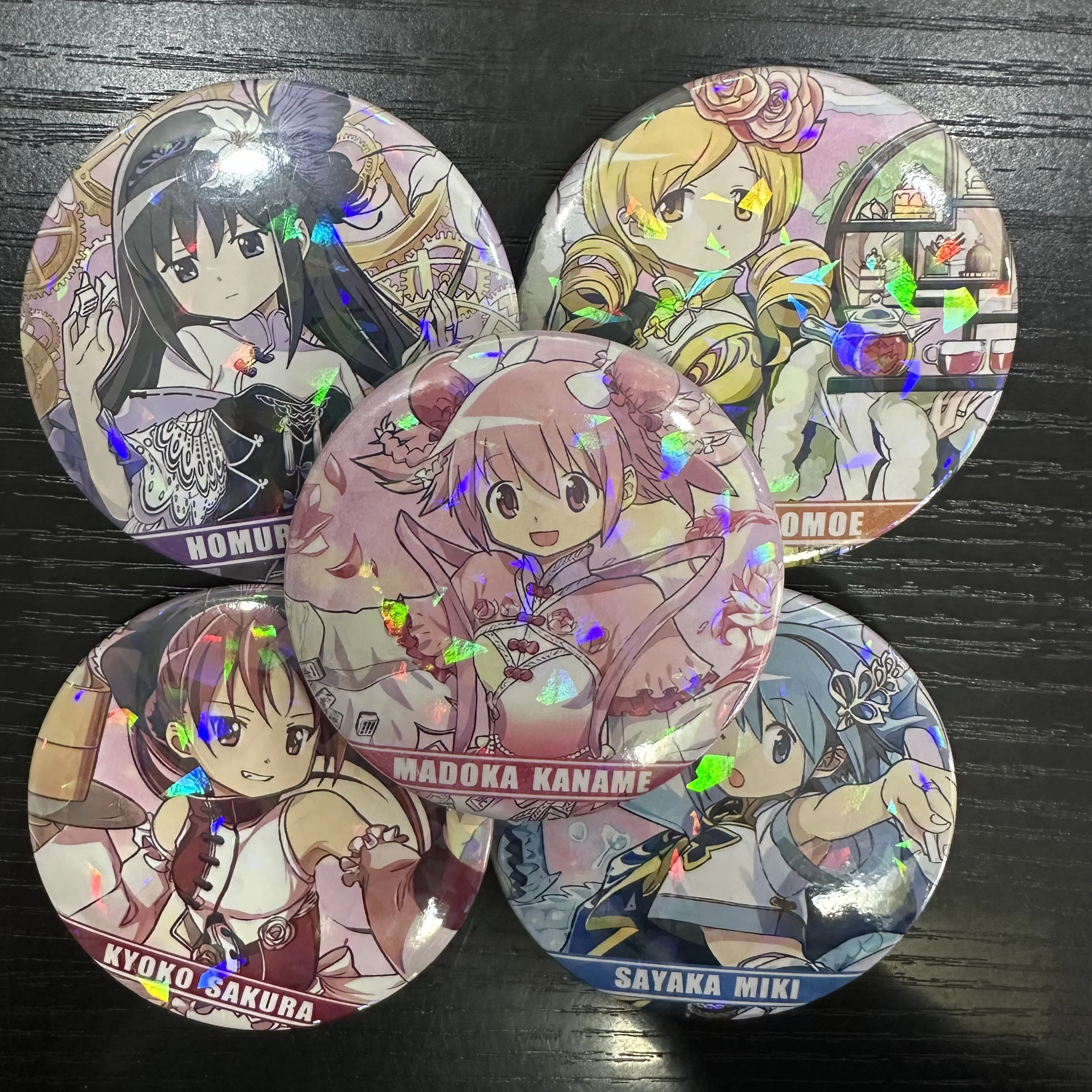 Anime Puella Magi Madoka Magica Figures Kaname Madoka Akemi Homura Cosplay Metal Badge Bag Pins Fans Christmas Brooch Gifts