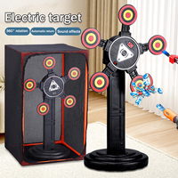 Auto Reset Electric Target 360° Rotating Movable Electronic Digital  Scoring Target Kids Sound Light Shooting Game Toys