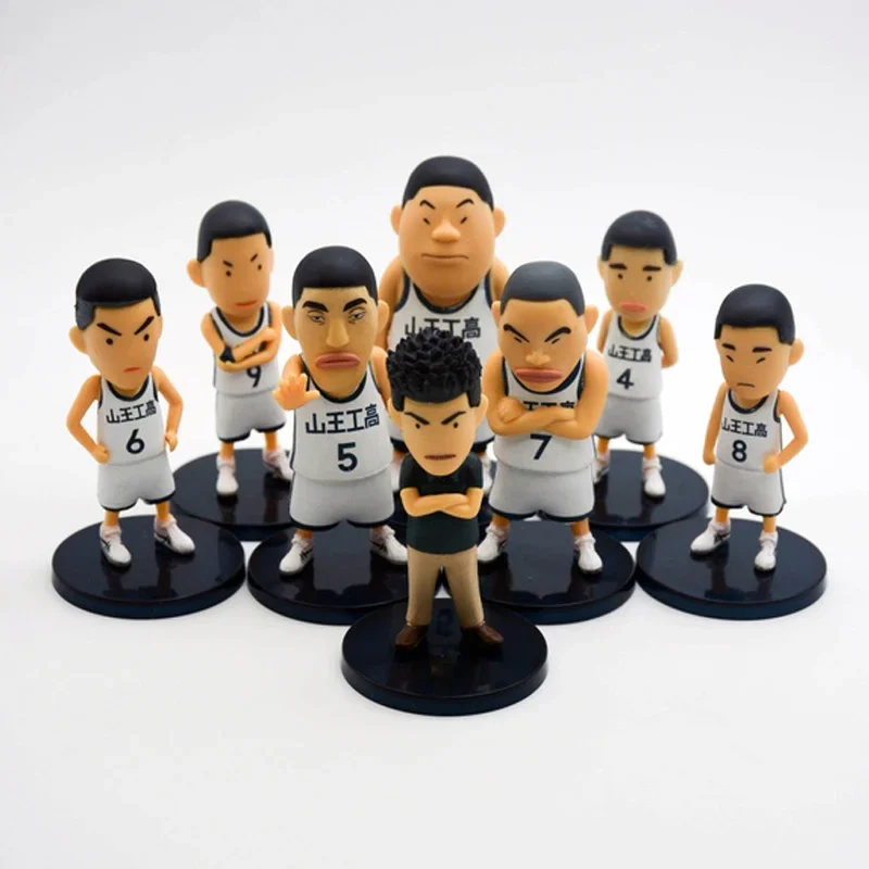 Koo Hanamichi Sakuragi Kaede Rukawa Hisashi Mitsui Akagi Takenori Ryota Miyagi Q-Version Set 25 Mini Figure Collection in Stock