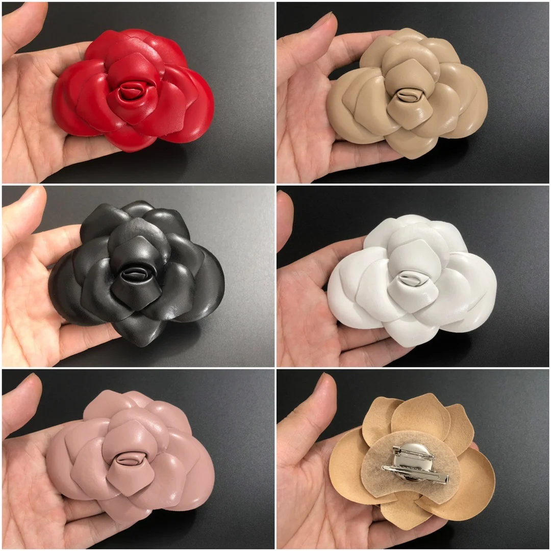 10x8.2cm Women's High-end Luxury New Item Microfiber Flower Brooch Suit Lapel Pin Dress Corsage
