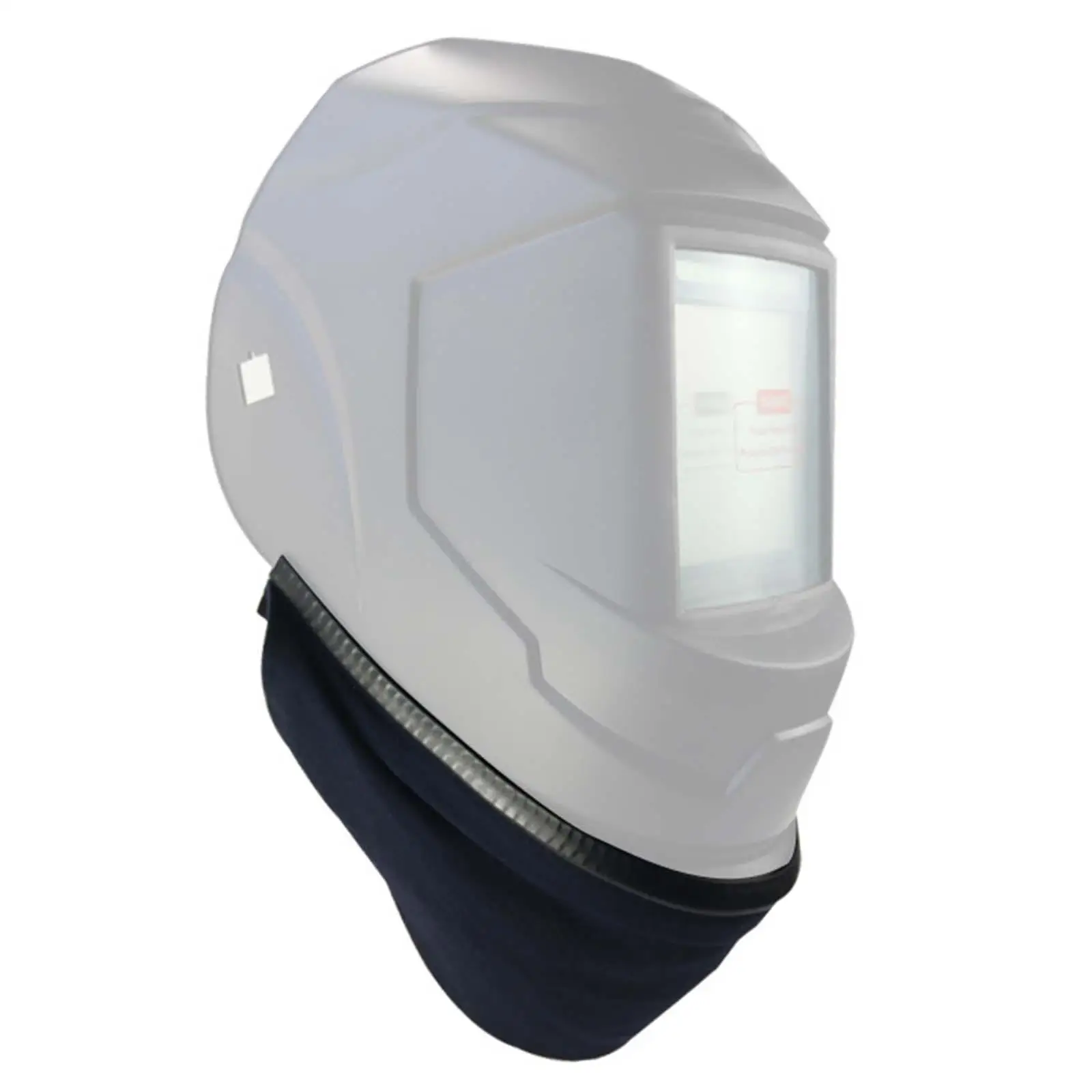 Detachable Welding Helmet Bib PU Leather Comprehensive Protection for Welding Helmets with Secure Push on Clips Easy Install