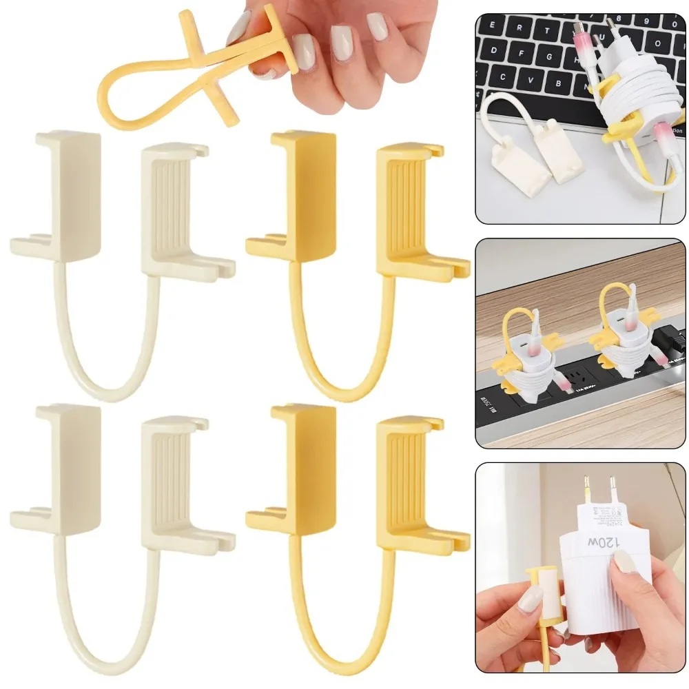 

Creative Reusable Charger Cord Holder Lightweight Portable Cable Ties Fastening Wire Organizer Harger Line Fixation Clip