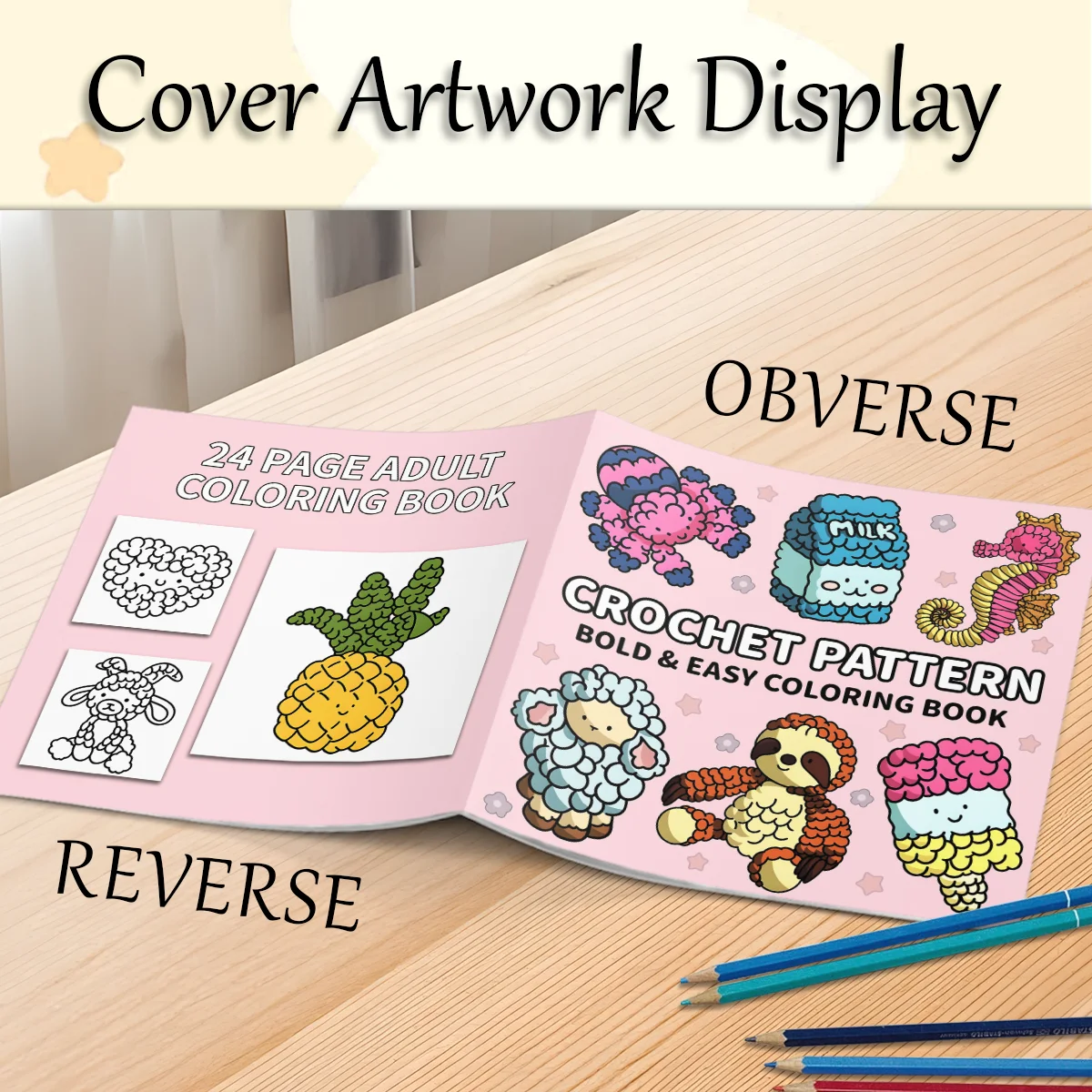 Adult Coloring Book - 24 Unique Black and White Line Art Designs for Stress Relief and Relaxation - 7.8-Inch Premium Paper