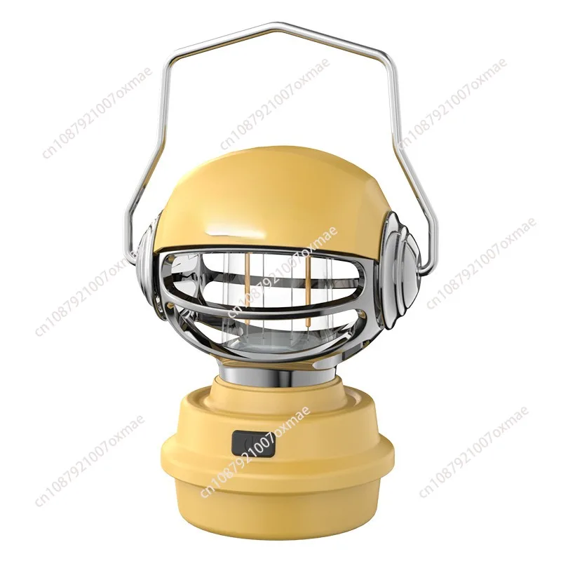 2024Cross-Border New Led Charging Camp Tent Camping Atmosphere Retro Camping Lantern Inspector Toprated Adjustable Lights