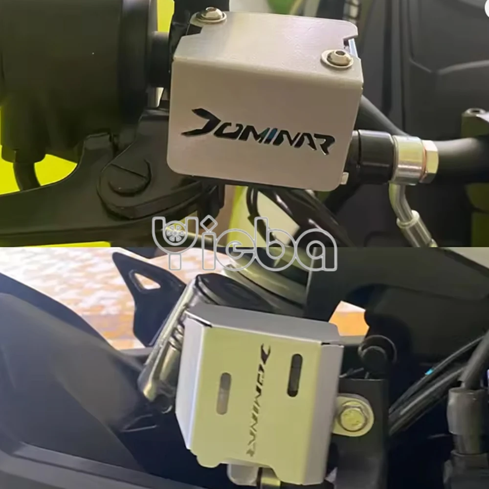 

For BAJAJ Accessories Dominar 400 250 Dominar400 All Years Motorcycle Front Rear Brake Fluid Reservoir Cover Guard Cap Protector