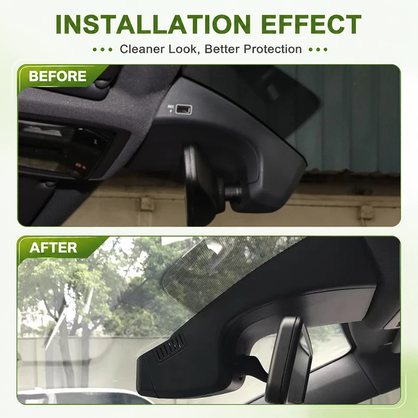 For Volkswagen VW id.4 crozz 2022-2026 Front and Rear Dash Cam for Car Camera Recorder Dashcam WIFI Car Dvr Recording Devices