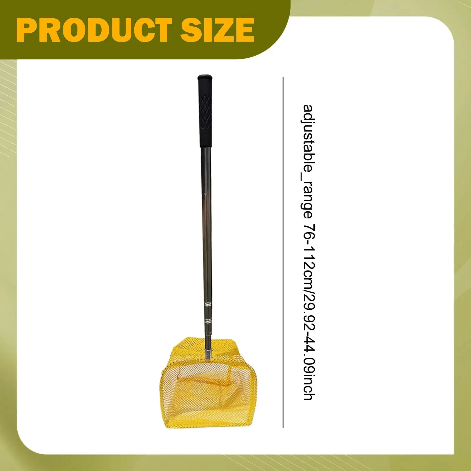 

Table Tennis Ball Retriever Ergonomic Design Adjustable Handle Scoop Net for Training Ping Pong Ball Collection Storage