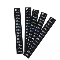 5pcs Vertical Digital Temperature Display Thermometer Strip Sticker for Fermenting Kombucha Infant Bath Water Recyclable