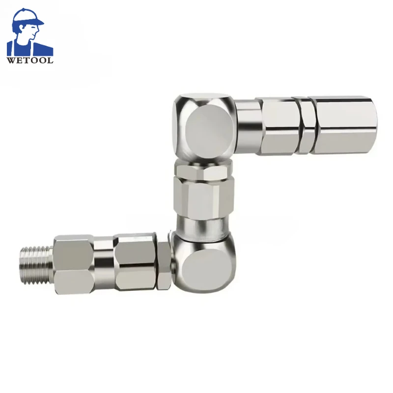 

360 ° Вращающийся насос-распылитель, аксессуар, поворотное соединение 6500PSI, 1/4 1/2 3/8, Z-тип, аксессуар для насоса-распылителя, нержавеющая сталь