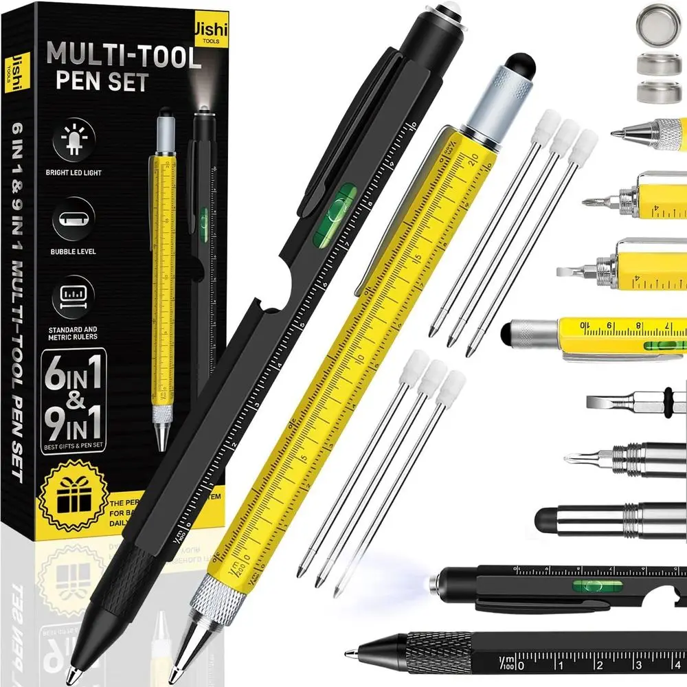 

2-Piece Multi-Tool Pen Set: Versatile EDC Gifts for Men, Dads, Grandpas, and Friends