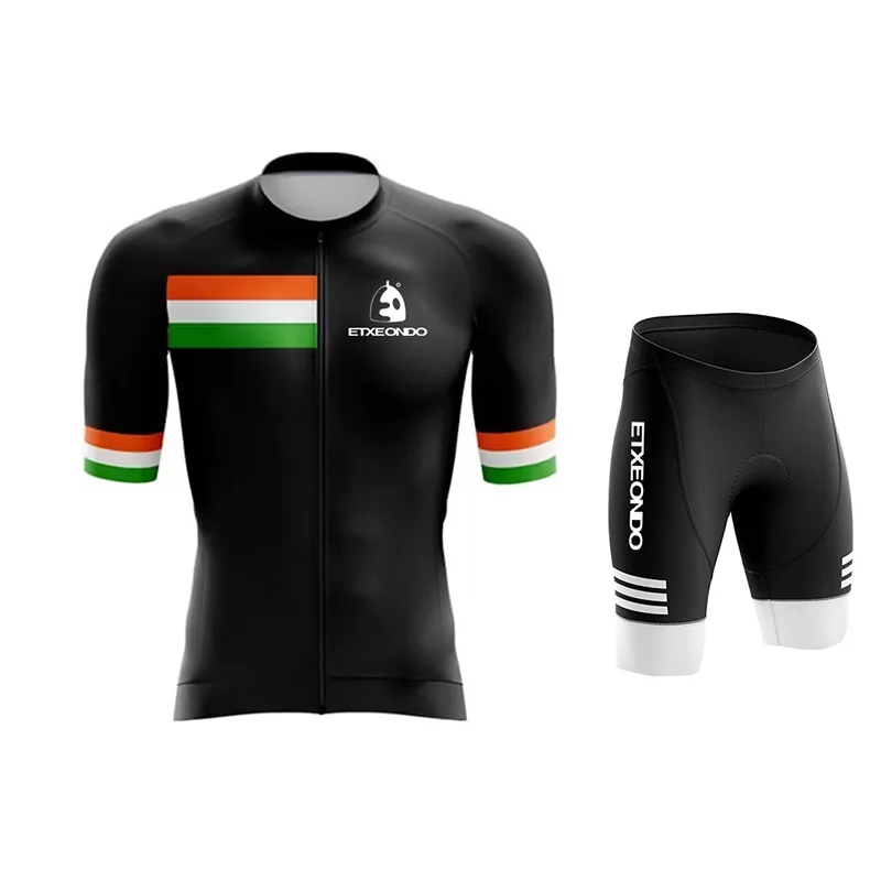 Etxeondo Men's Cycling Jersey Lightweight Road Cycling Jersey Breathable Moisture-wicking Quick-Dry Cycling Shirt