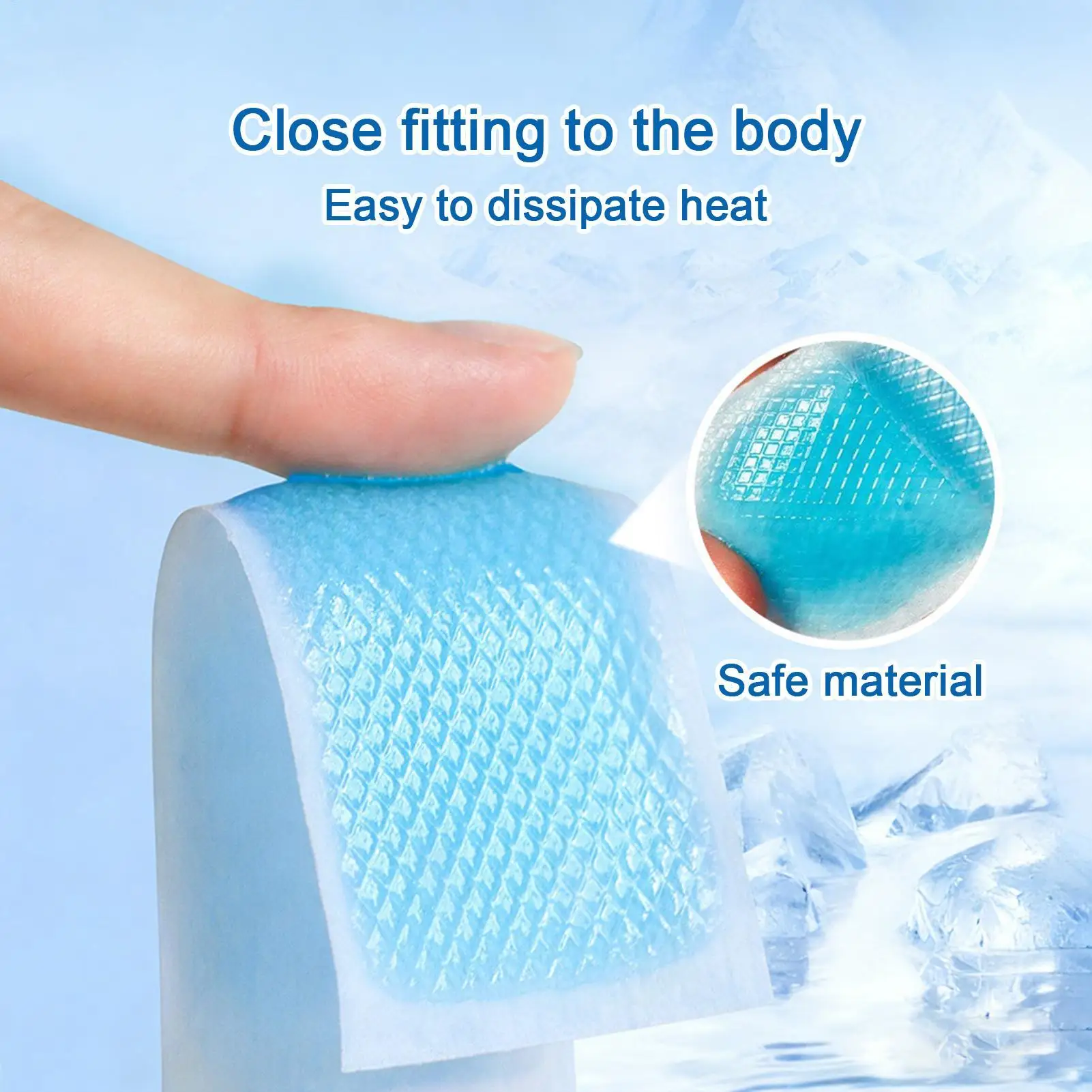 Fever Reduction Sheets Cooling Patches 7 Pieces Potable Relief Cold Compress Pads For Teens Kids Women Men Home Office School