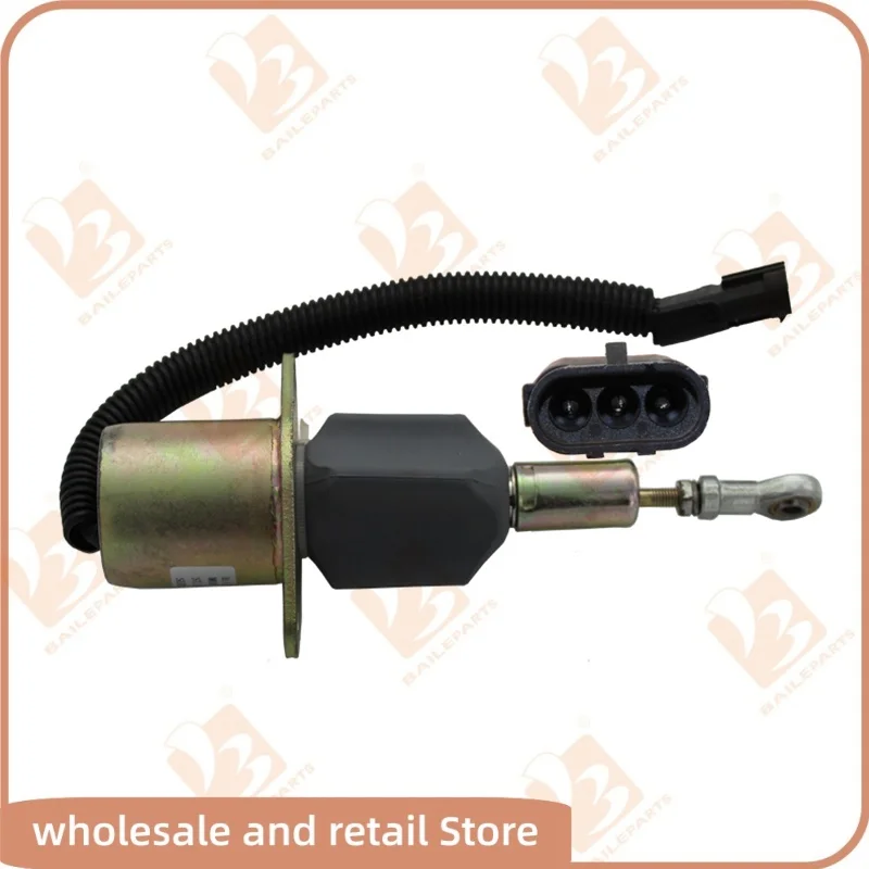 3928160 SA-4293-12 Solenoide di arresto carburante 3928161 SA-4293-24 12V 24V per solenoide di arresto escavatore Komatsu Cummins 6CT 8.3