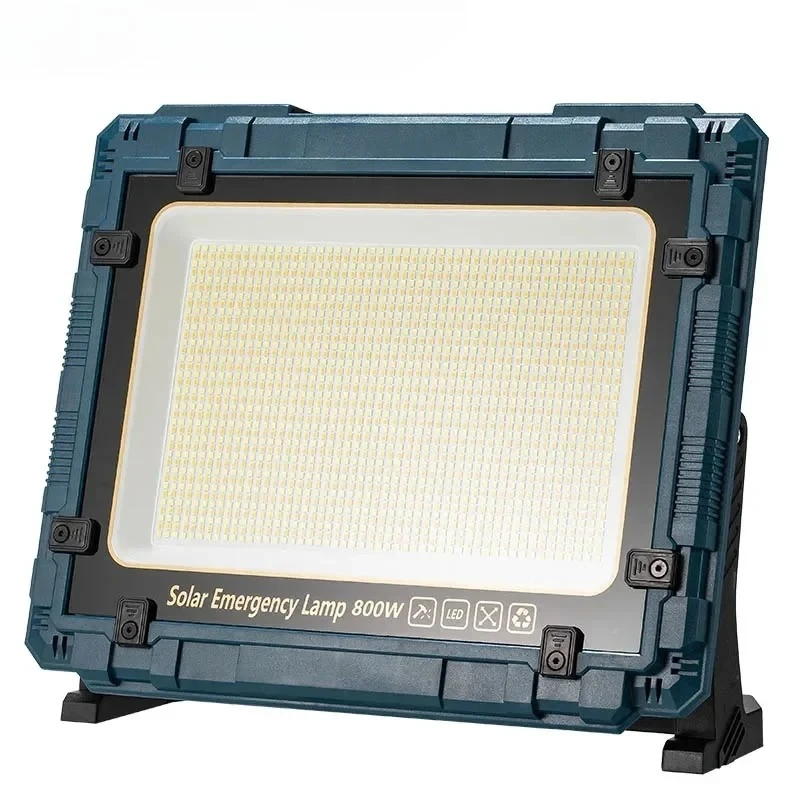 

Solar-Powered LED Floodlight for Outdoor Use - Portable Emergency Lamp for Camping, Power Outages, and Household Lighting Needs