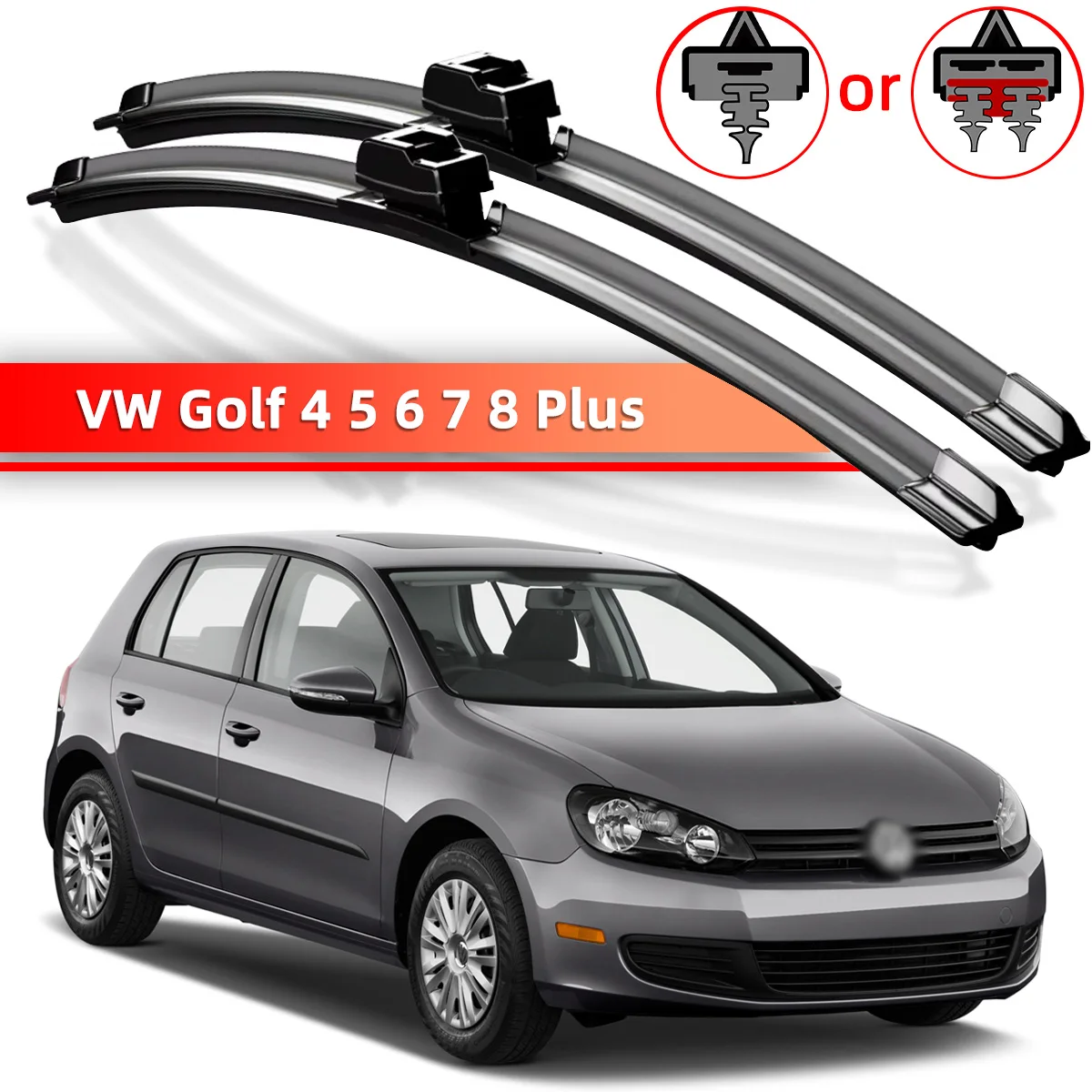 

2PCS Car Windshield Wiper Suitable For VW Golf 4 5 6 7 8 Plus MK4 MK5 MK6 MK7 MK8 2002-2023 Car Windshield Window Accessories