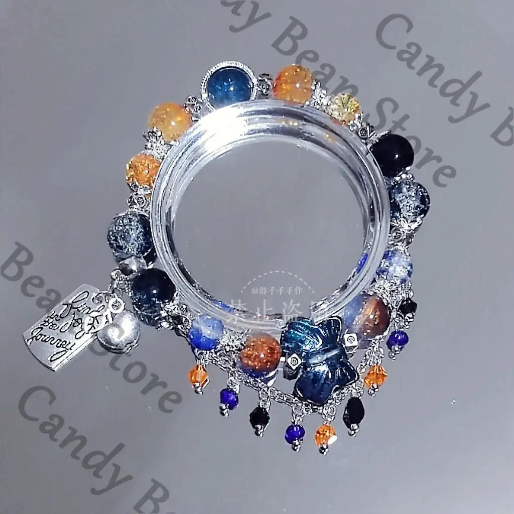 Anime Love and Deepspace Caleb Cosplay Beaded Bracelet Hand Chain Cartoon Hand-made Bead Bracelets Decoration Accessories Gift