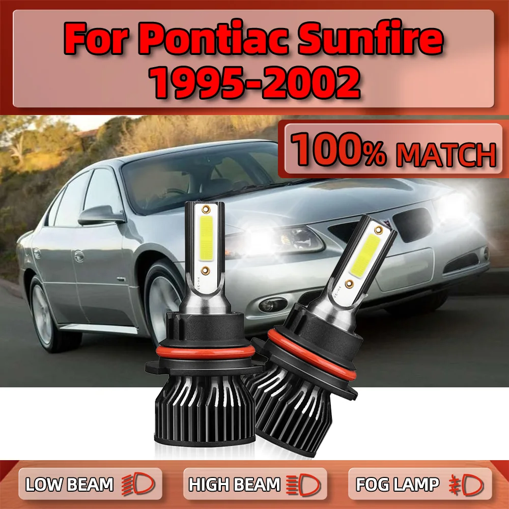 120W 20000LM LED Headlight Bulbs 12V Turbo Lamps 6000K Car Lights For Pontiac Sunfire 1995 1996 1997 1998 1999 2000 2001 2002