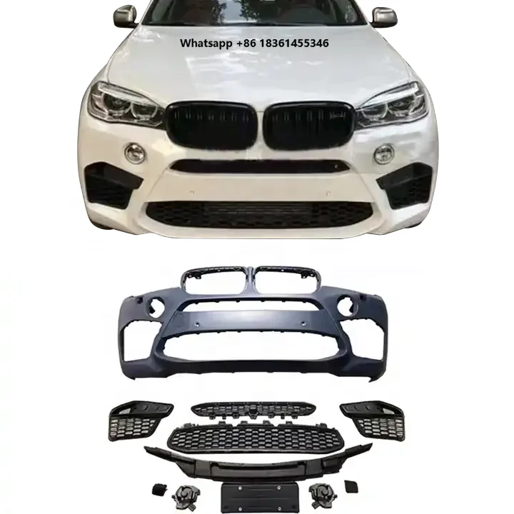 For X6 F16 2014-2019 Upgrade X6M Style Front Bumper Car Bodykit Hot Selling PP Material Car Bumper