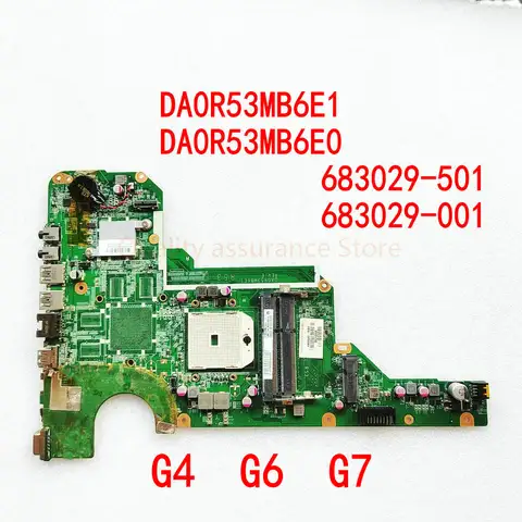 DA0R53MB6E1 DA0R53MB6E0 g7-2246nr g7-2292nr HP PAVILION G7 G4 G6 DIZÜSTÜ R53 HP G6 G7 Anakart 683029 -501 683029 -001