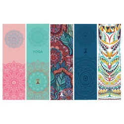 30*100cm Printed Yoga Towel Portable Double Layer Non-Slip Mat Protection Yoga Exercise Pad Quick Drying Pilates Towel Blanket