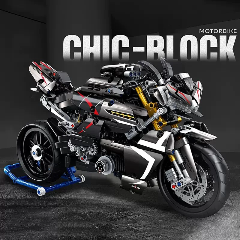 672008 cidade motocicleta modelo de montagem brinquedo pequenas partículas blocos de construção desktop modelo carro ornamento presente natal presente aniversário