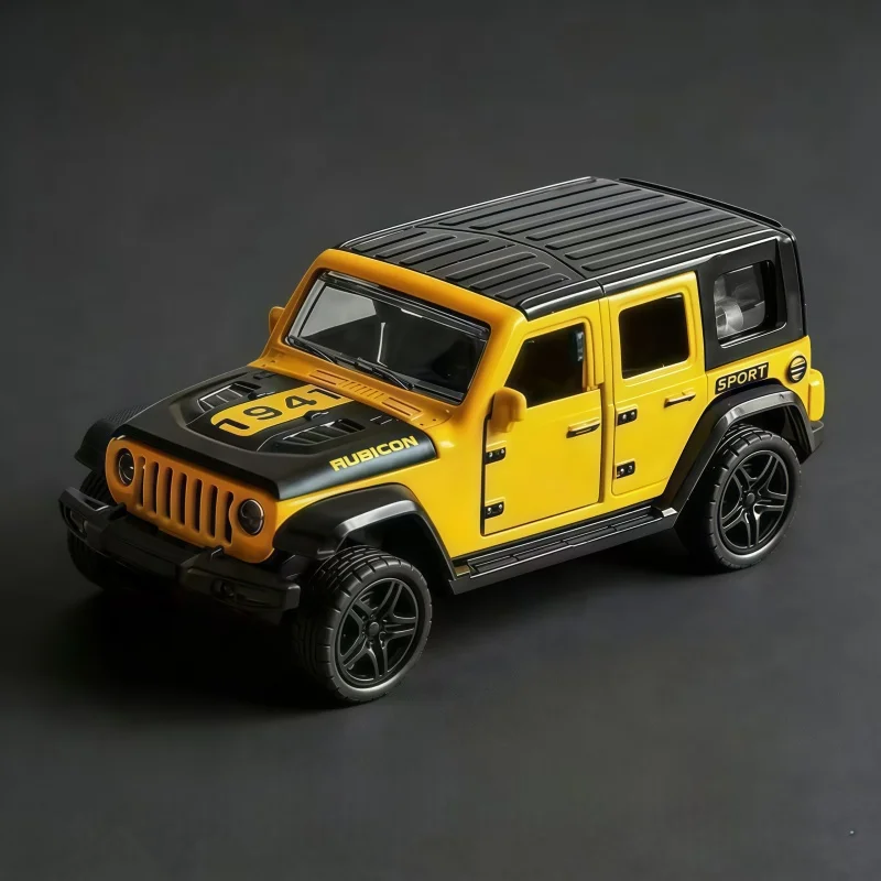 1/36 Alloy Off-Road SUV Model, Pull-Back Die-Casting Car with Multiple Removable Doors, Simulated Vehicle desktop Collectible De