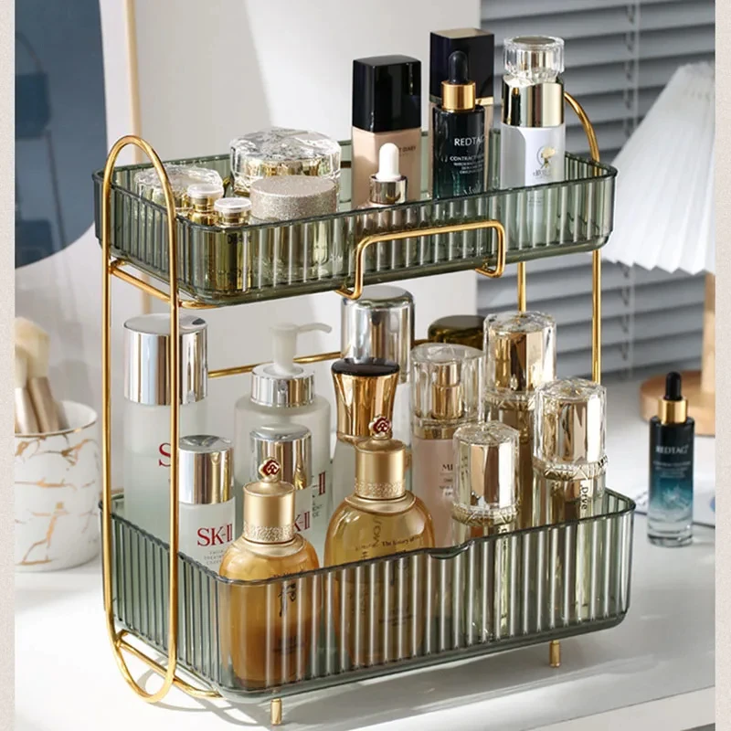 NEW Acrylic Cosmetics Storage Rack Lipstick Perfume Box Makeup Room Bathroom Desktop Organizer,Thickened High-quality