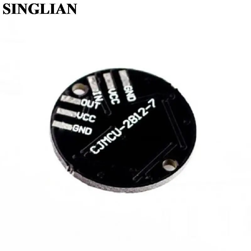 7-Bit Ws2812 5050 Rgb Led Licht Ingebouwde Full Colored Drive Intelligente Ontwikkeling Board Ronde Ring Module 7 Led Lamp Kraal