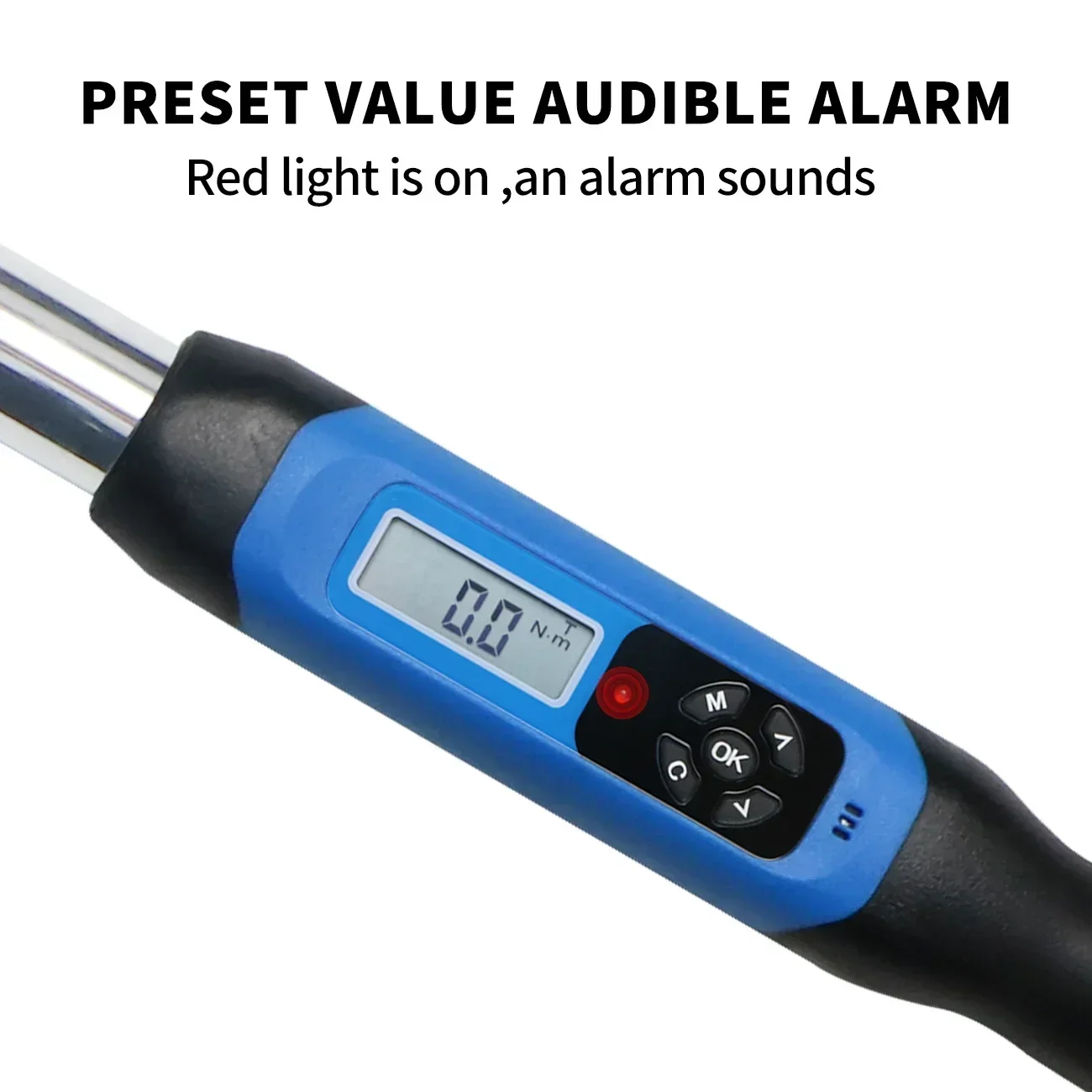 Chave de torque digital com cabeça de vergalhão SHAHE