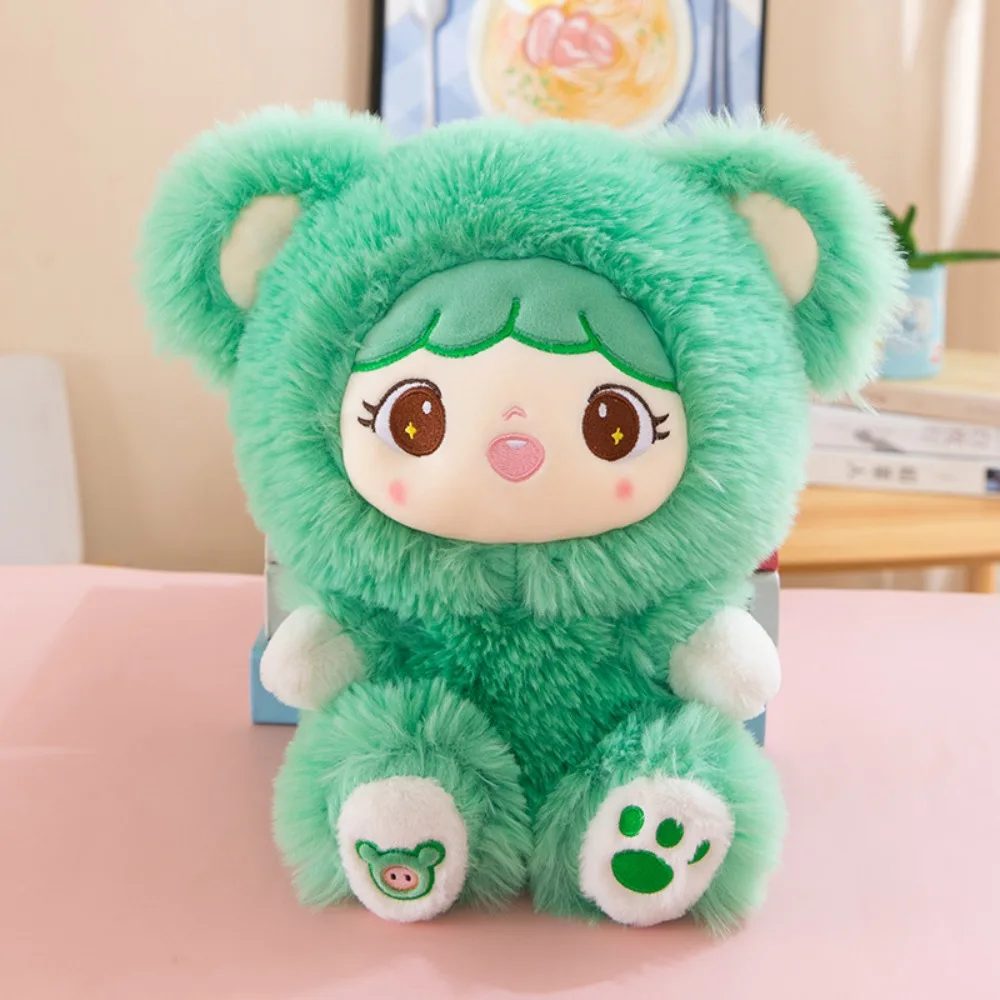 부드러운 긴 털 토끼 인형 시뮬레이션 귀여운 토끼 누워있는 인형 장난감 카와이 만화 토끼 봉제 인형 홈 장식