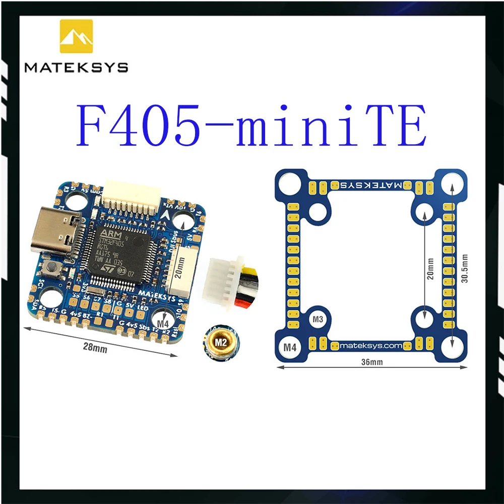 Matek System F405-MINI TE Flight Controller Built-in STM32F405RGT6 ICM42605 w/OSD BEC 5V 10V for FPV RC Racing Drone DJI VTX