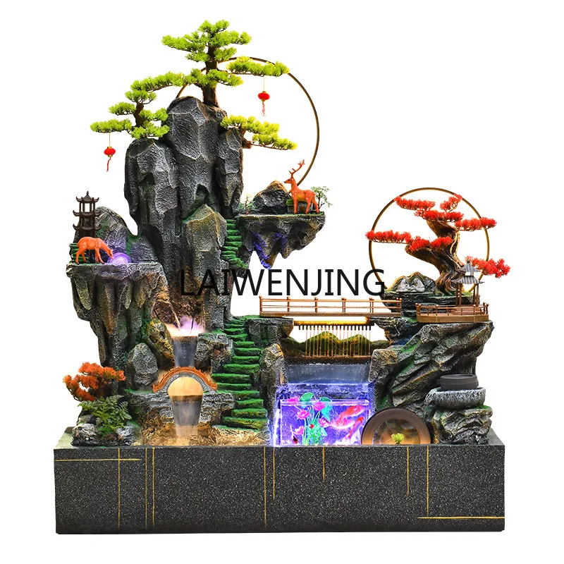 

MJY circulating water landscape courtyard fish pond landscaping decoration feng shui wheel generating wealth ornament