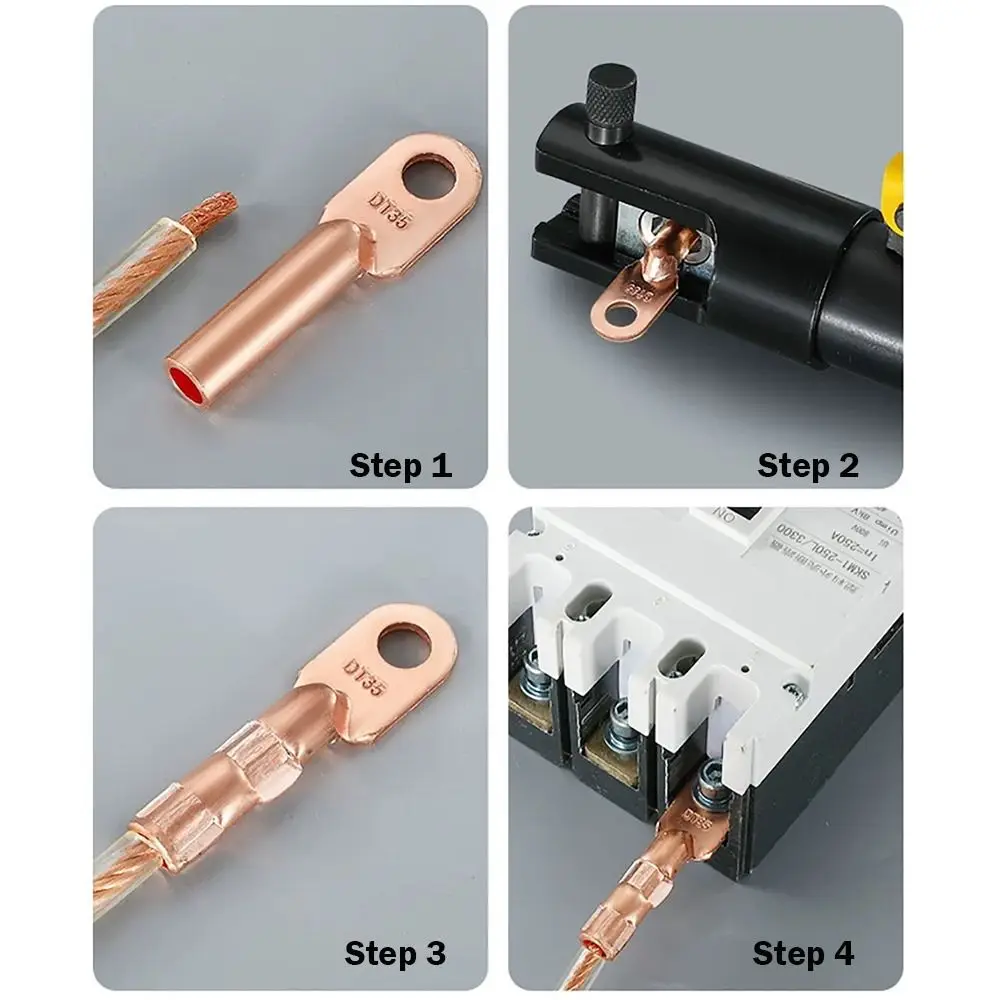 Wire Joint Copper Coppe Terminal Non-Insulated Small Cable Wire Connector Copper Connectors Wire