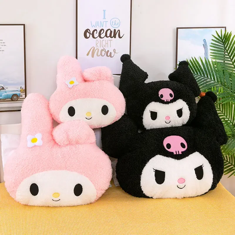 Oversized Kuromi Melody Sanrio Pluche Speelgoed Super Zachte Pluche Kussen Kussen Kwaii Pluche Speelgoed Kinderen Verjaardagscadeautjes