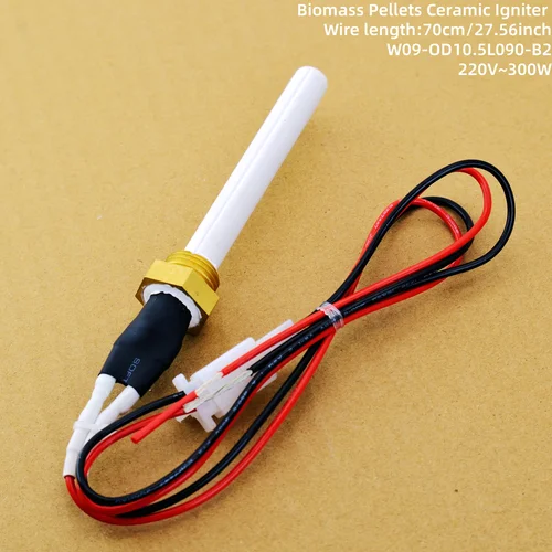 Encendedor de pellets de cerámica G3/8, 220v, 300w, accesorios de cocina, encendido rápido, resistente a altas temperaturas, varilla de encendido de larga duración