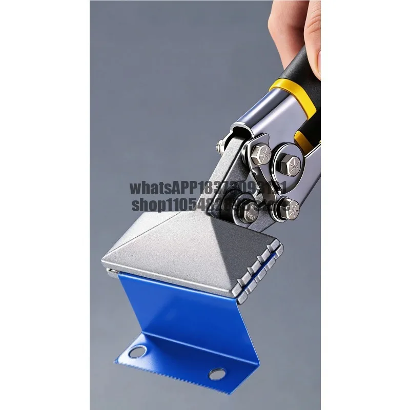 Hand Seamer, Straight Jaw Sheet Metal Bender Tools, Sheet Metal Seamer Form Edge Seamer Seaming Plier with Ergonomic Handle,