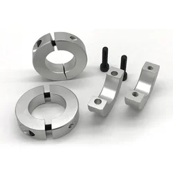 13mm/15mm/16mm/20mm/25mm/30mm anéis fixos braçadeira de liga de alumínio tipo braçadeiras de colar de eixo dividido duplo peças de ferramentas