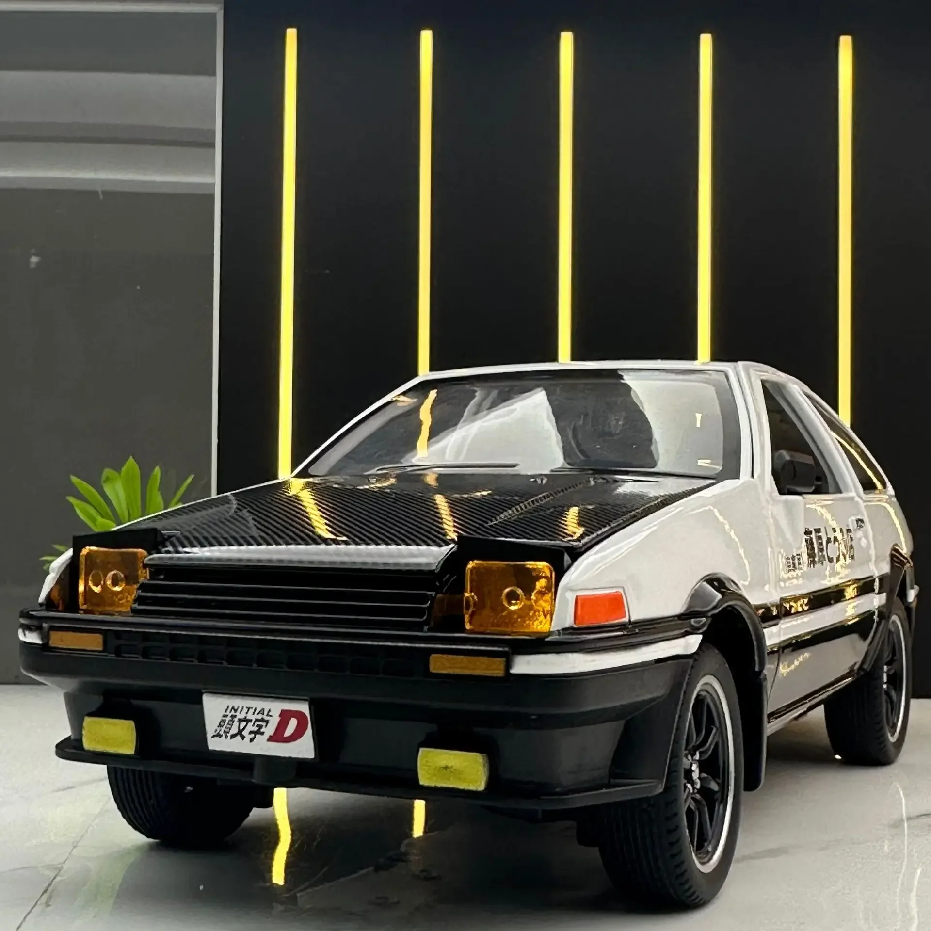 1:24 頭文字 D トヨタ AE86 合金ダイキャストカーモデルスポーツカーのおもちゃ子供大人のためのプルバック車のおもちゃ子供の装飾ギフト