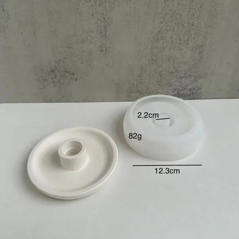 Molde silicona corazón para velas aromáticas – Forma redonda portavelas - imagen 3