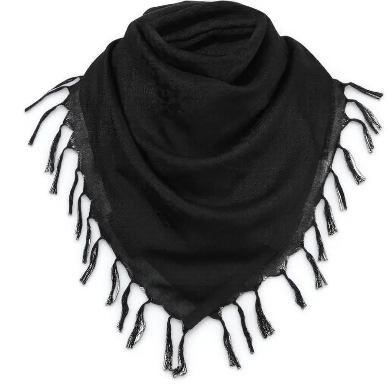 

Arab Scarf Classic Shemagh Cotton Head Shawl Wrap Soft Lightweight Warm Neck Cover for Winter Outdoor Camping Cycling Fishing
