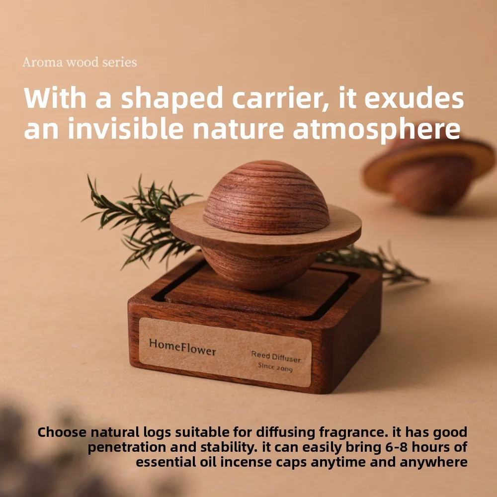 Difusor de fragancia para el hogar, difusor de bolas de madera para coche, ambientador con forma de Júpiter, aceite esencial, regalo gratis para decoración de dormitorio de amigos