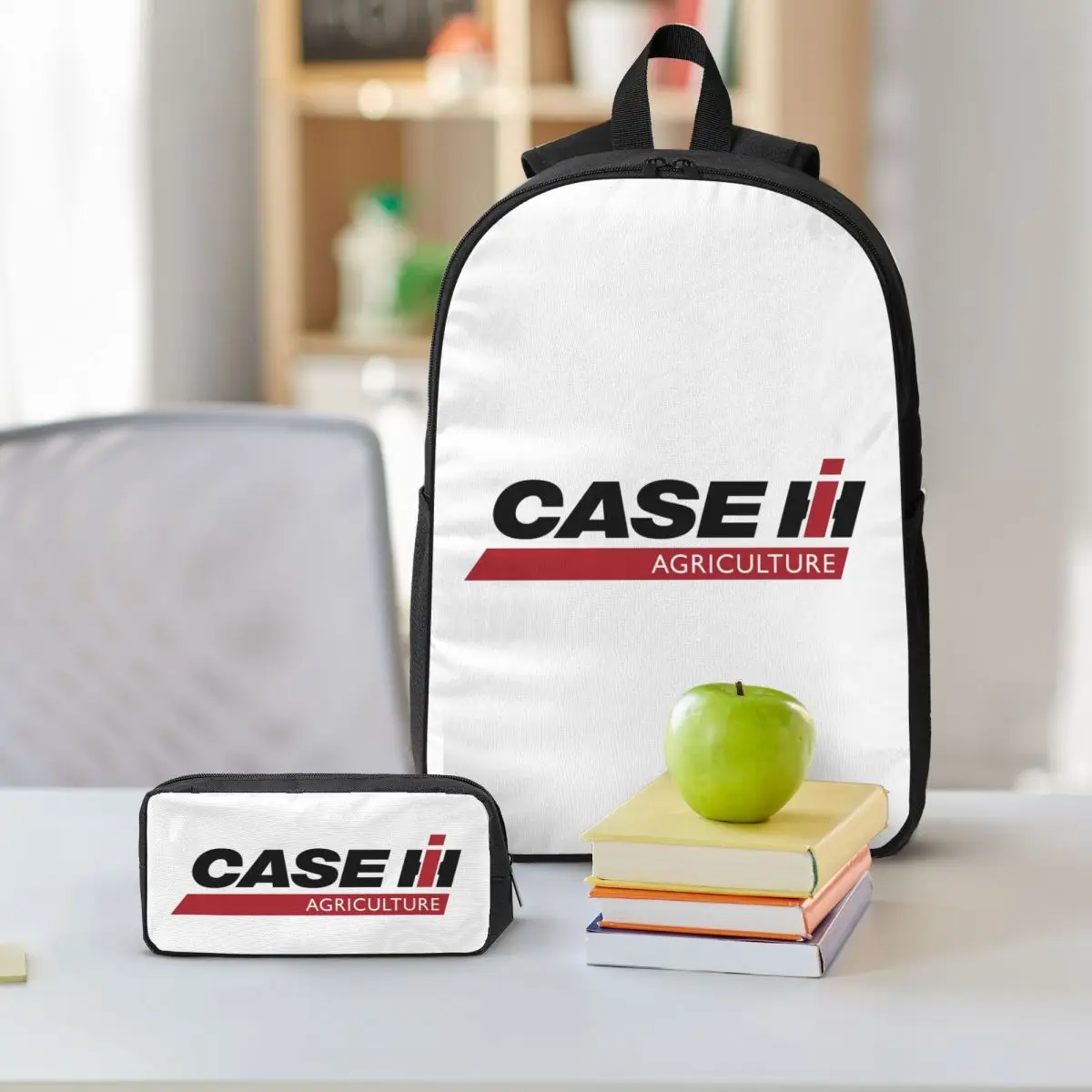 Tractor Case Logo Backpack Student BookBag School Bag Shoulder Bags 3ps Insulated Lunch Bag Pencil Case