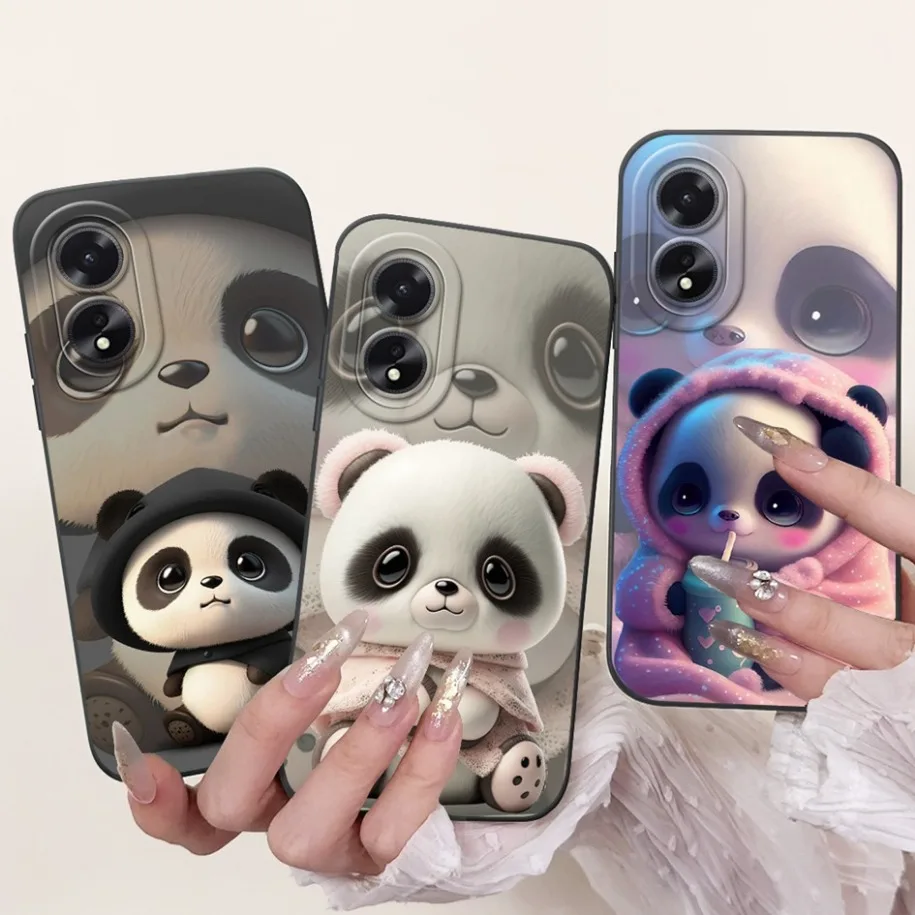 For OPPO A18 Case CPH2591 Silicone Cover Creative Rabbit Shockproof Coque Soft Phone Funda For OPPO A38 CPH2579 A 38 A 18 Bumper