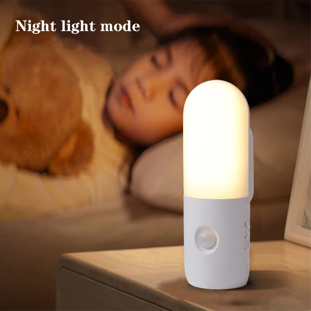 

LED Motion Sensor Night Light With Rechargeable Battery Dimmable Lamp 2W Magnetic Reading Light For Bedroom Stairs Hallway