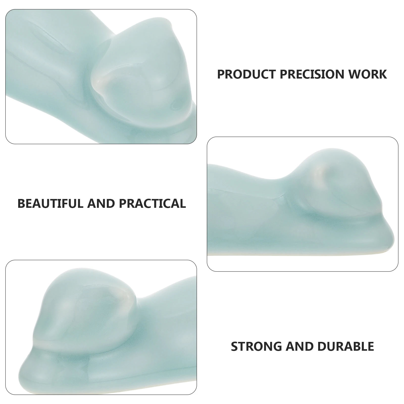 رف القلم للخط فرشاة السيراميك حامل القلم مظهر بسيط سخية دائم قاعدة مستقرة رف الفرشاة الصينية #1